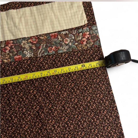 Vintage Handmade Halloween Patchwork Wall Hanging/ curtain with Pumpkin Design - Picture 7 of 8